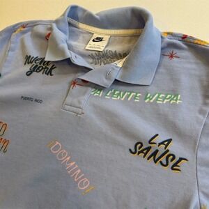 Nike Men's‎ XS Puerto Rico Polo Shirt Multicolor Short Sleeve